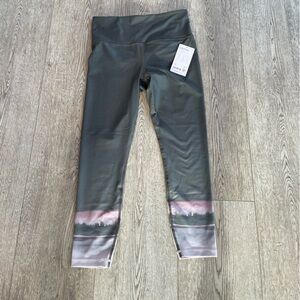 NEW- Athleta Green and Pink Leggings